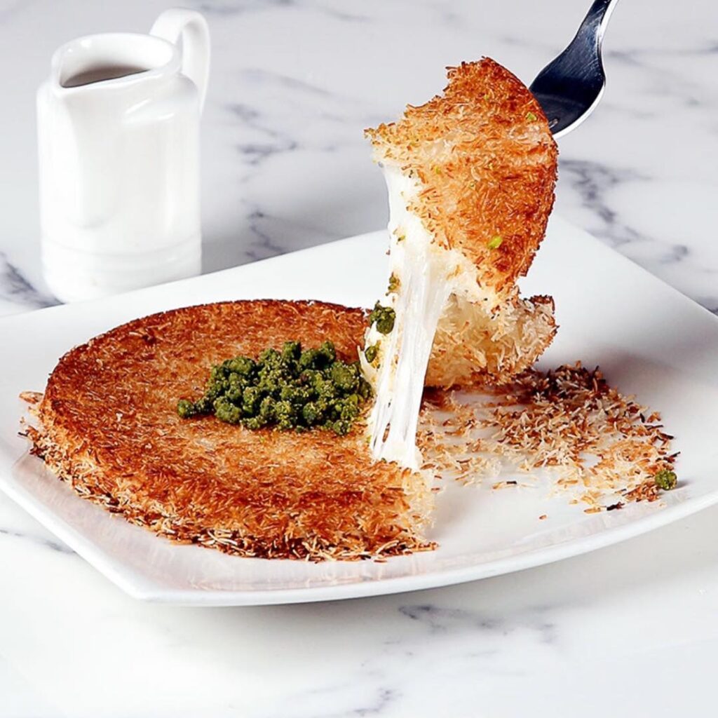 Kunafa With Cheese Nova Sweets and Cafe