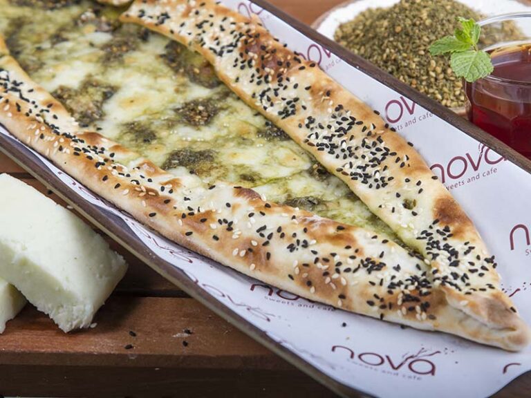 Zaatar And Cheese Fatayer Nova Sweets and Cafe